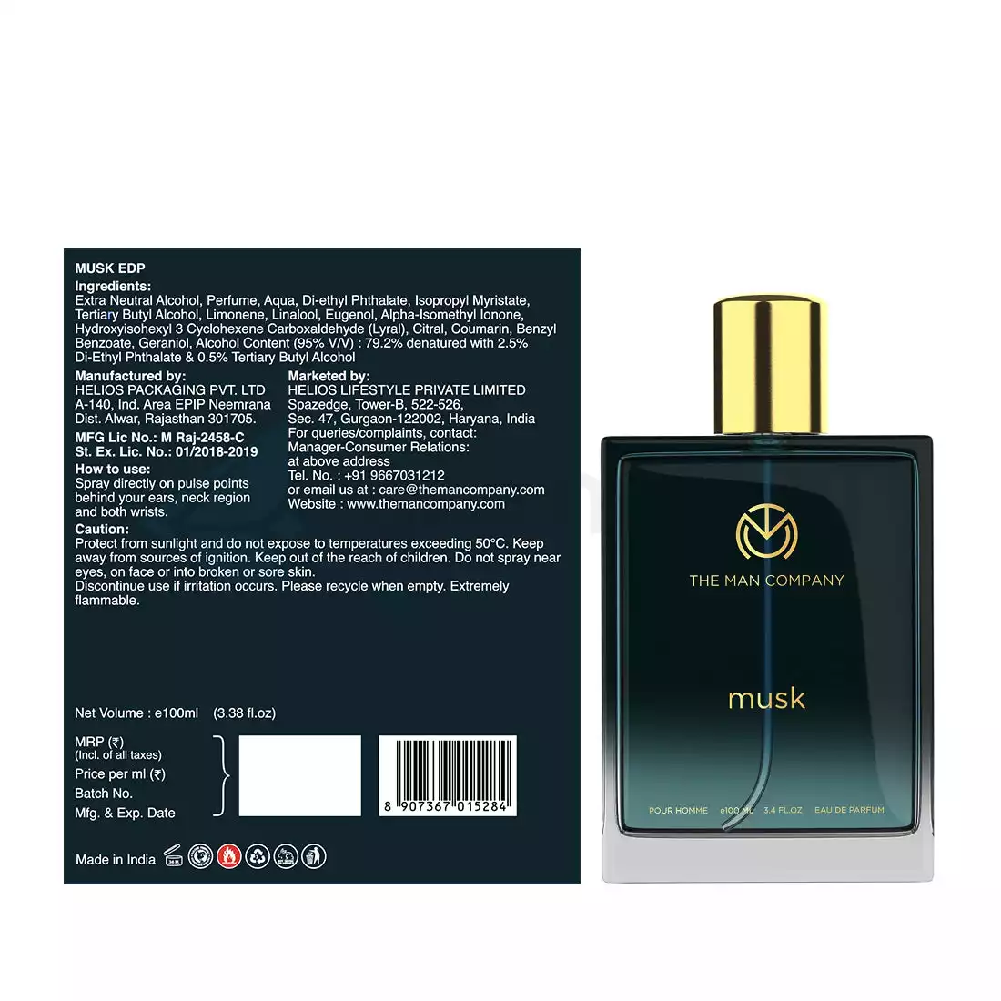 The Man Company Musk Perfume-100ml thumbnail 3