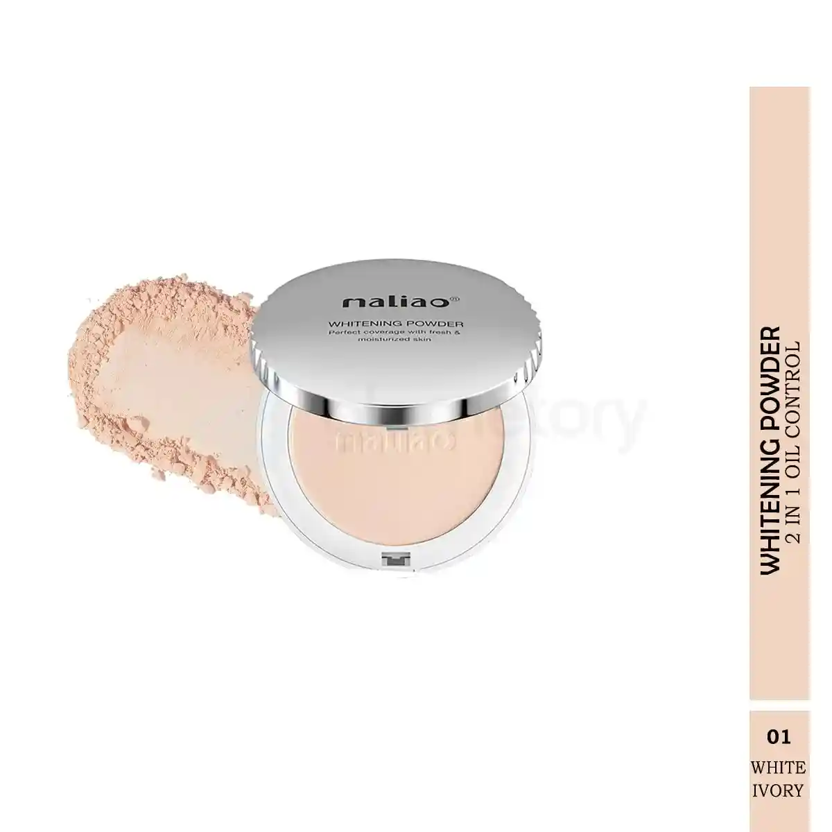 Maliao Whitening Powder 2 in 1 Oil Control Shade 01-20g