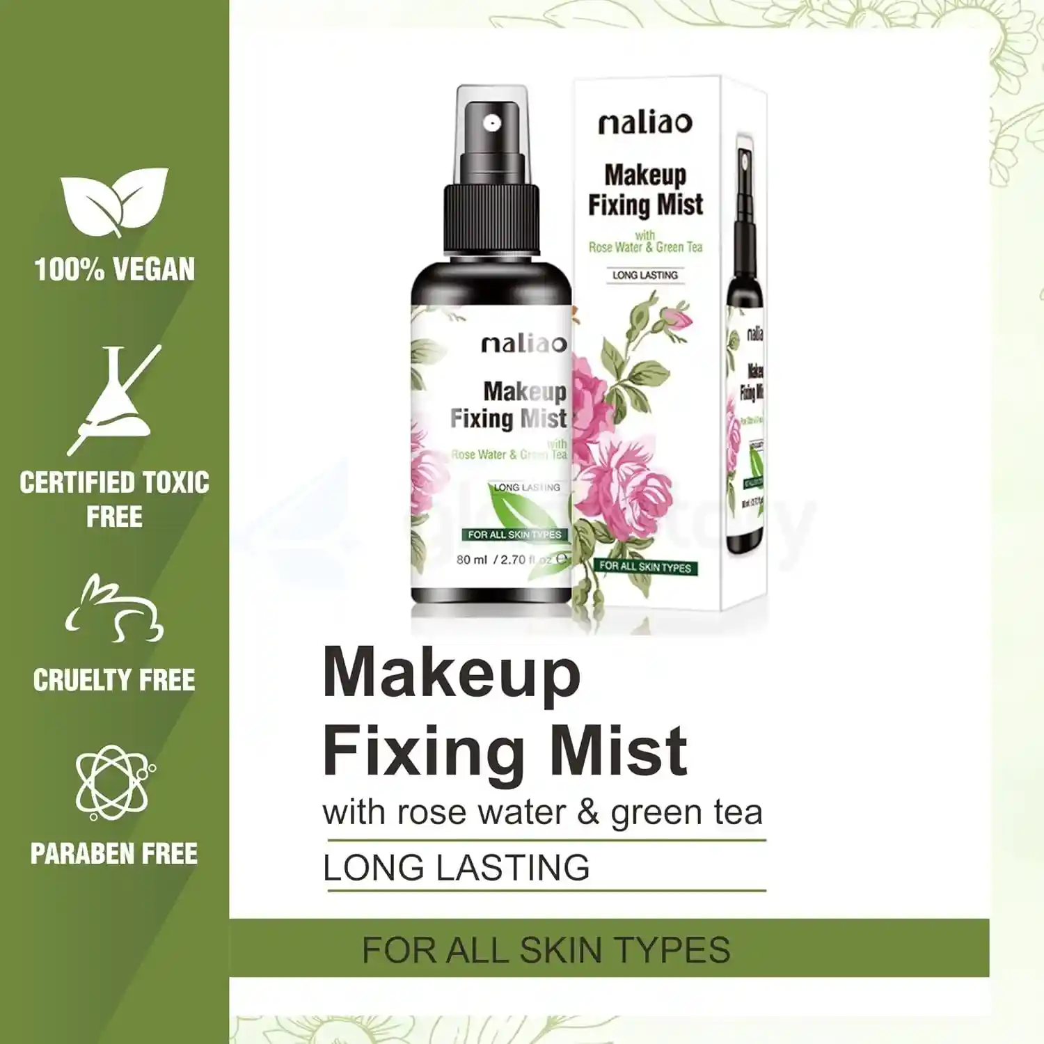 Maliao Long Lasting Makeup Fixing Mist-80ml thumbnail 5