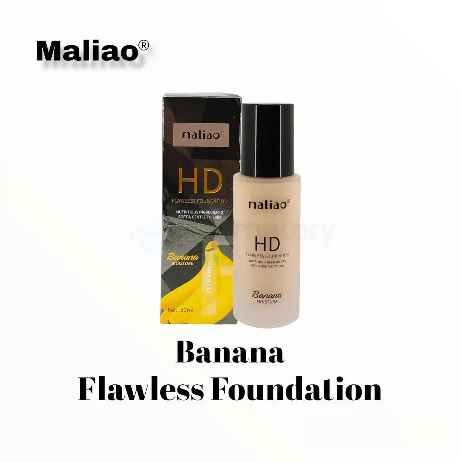 Maliao HD Banana Moisture Flawless Foundation Shade 03-30ml thumbnail 3
