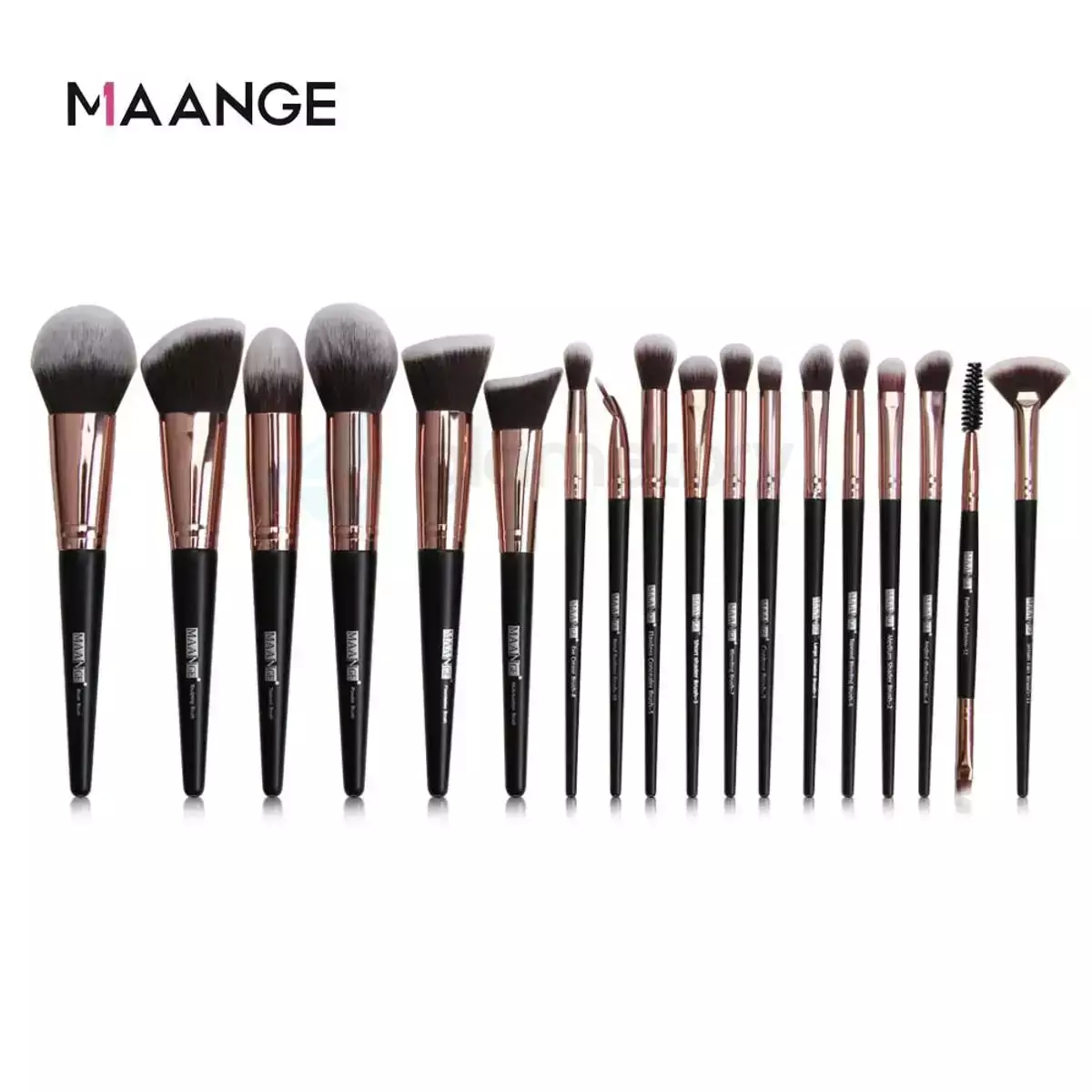 Maange 18pcs Makeup Brush Sets Black Color