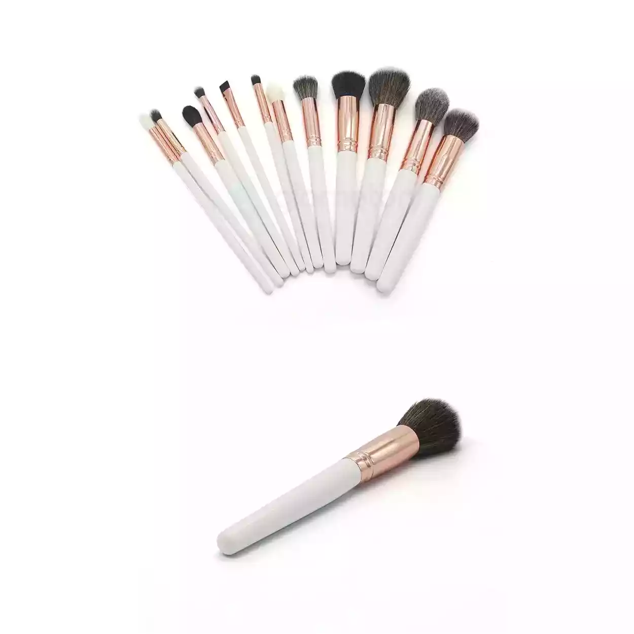 Maange Makeup Brush 12pcs Set-White Color