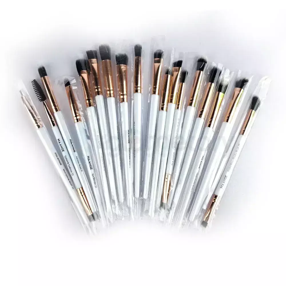 Maange Makeup Brush 18pcs Set-White Color