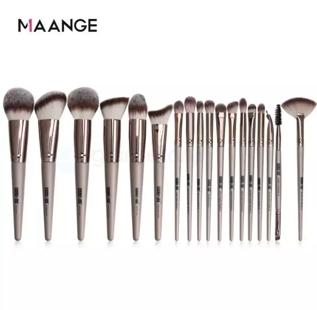Maange Makeup Brush 18pcs Pro Set-Ash Color