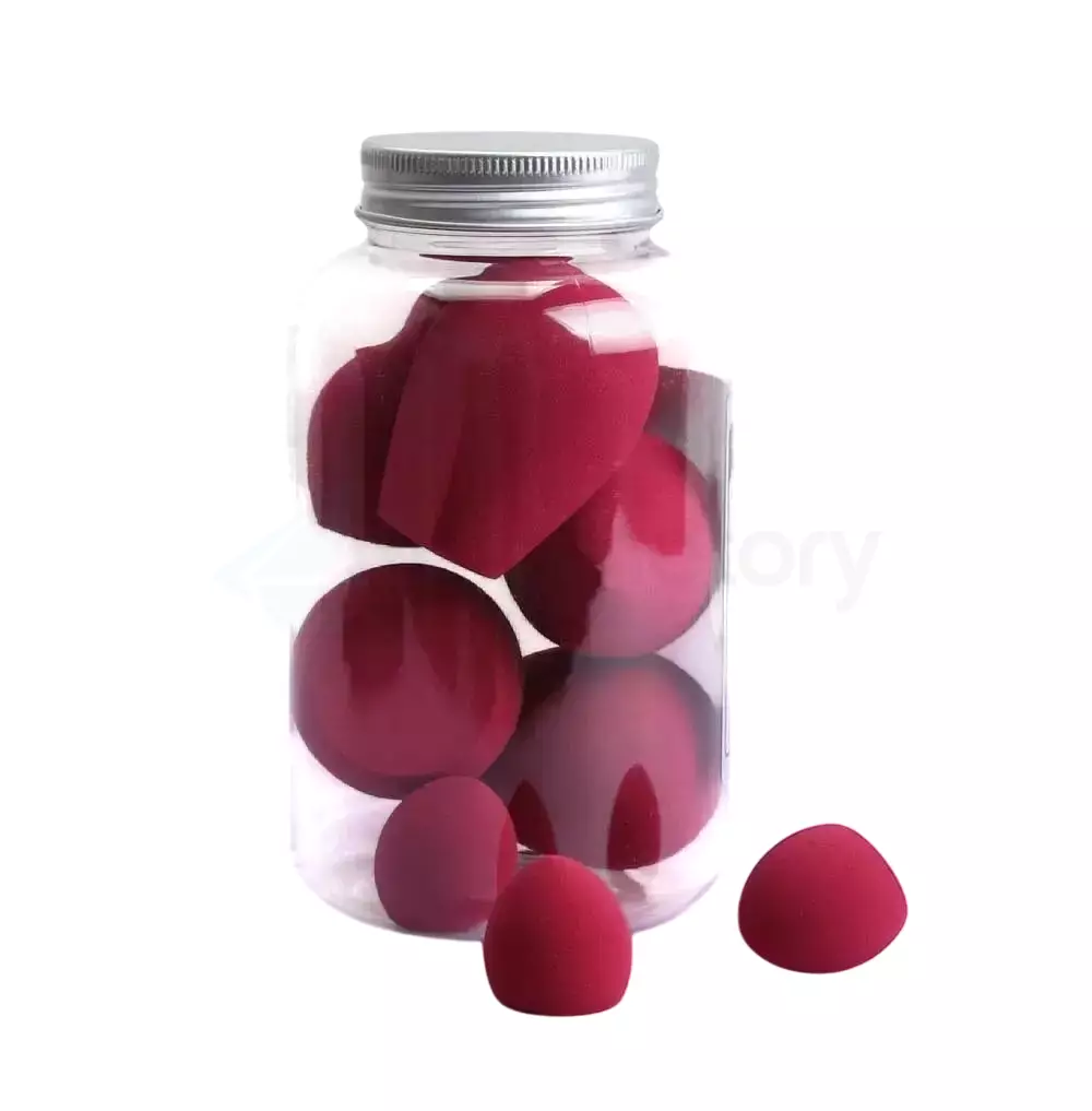 Maange Makeup Sponge Pot 8pcs Set-Pink