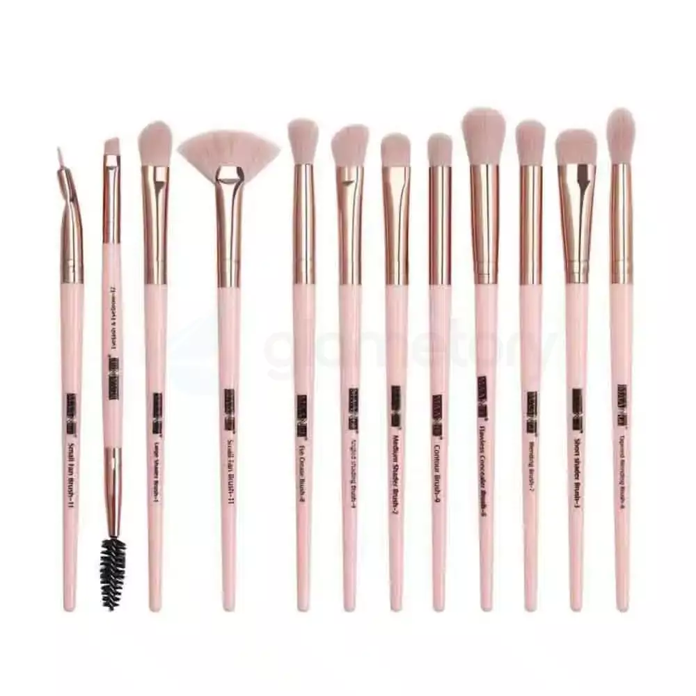 Maange Brush 12pcs Set-Pink Color