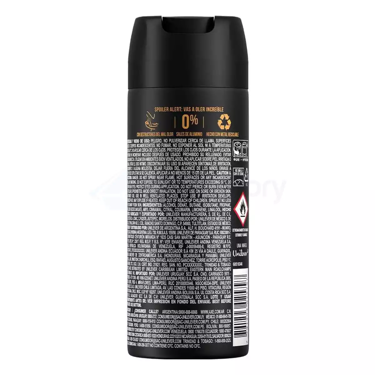 Axe Deodorant Body Spray Dark Temptation Chocolate 150ml thumbnail 3