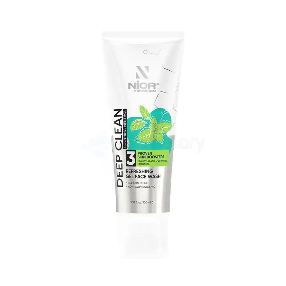 NIOR Deep Clean Gel Face Wash Soothing Menthol-100ml