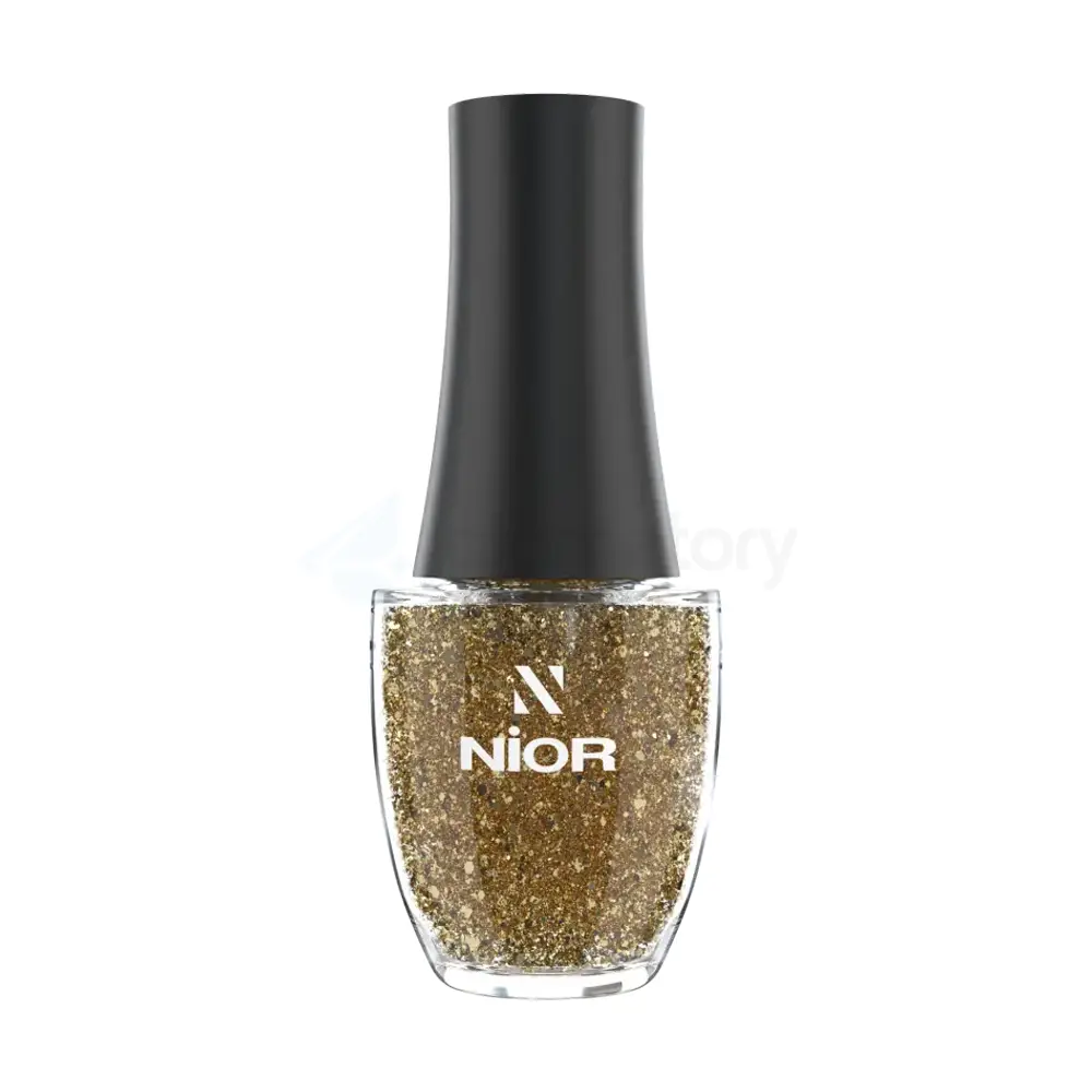 Nior Glitter Nail Polish Glowy Amber-13ml