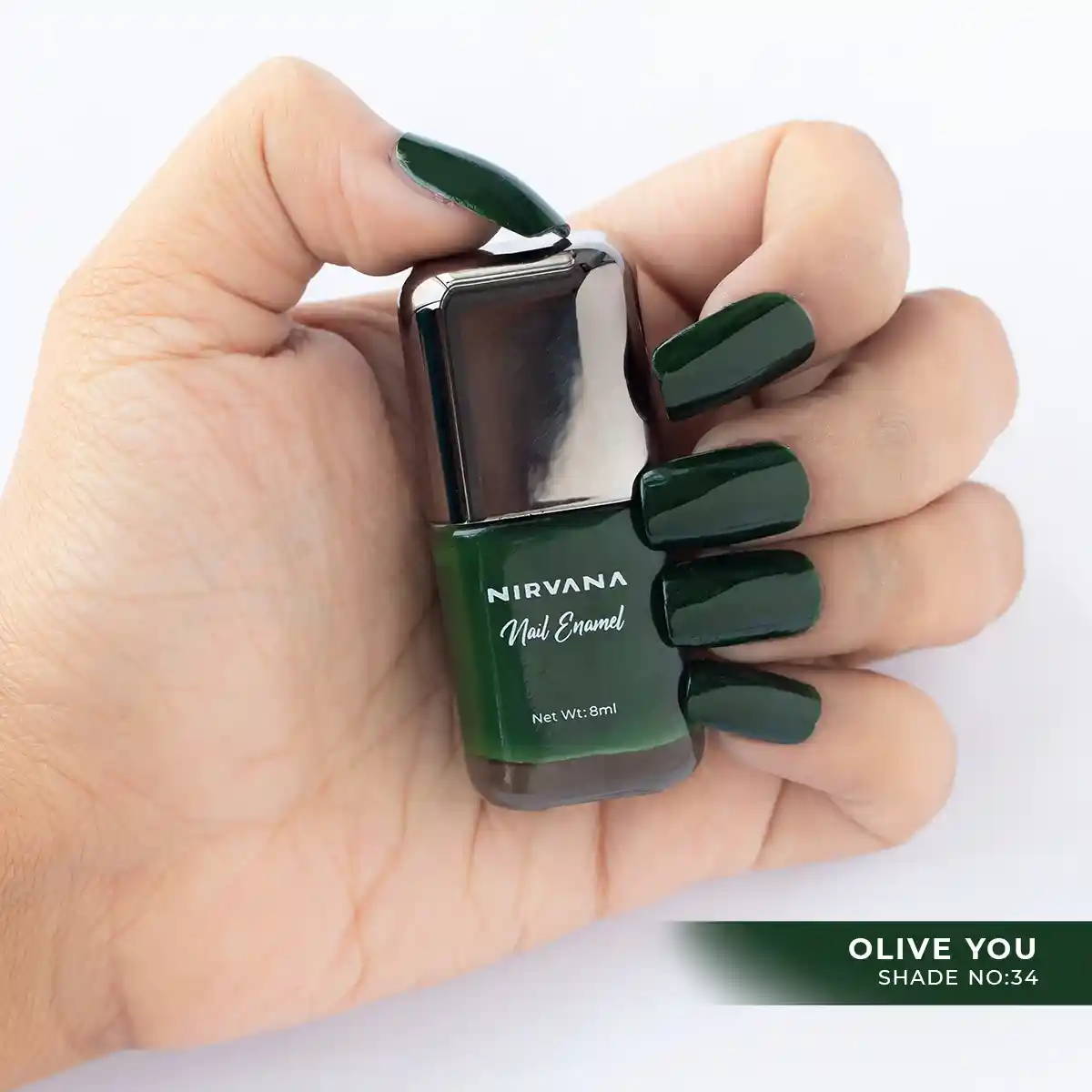 Nirvana Color Nail Enamel 8ml- Olive You 34-8ml thumbnail 3