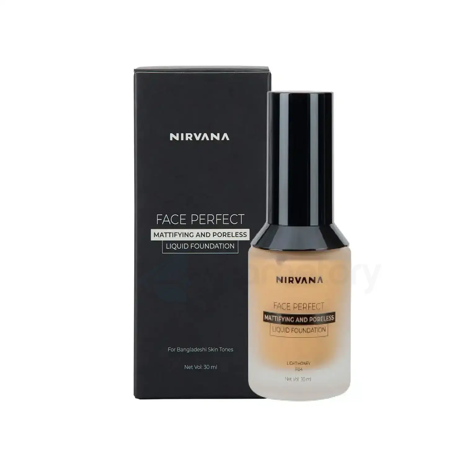 Nirvana Mattifying & Poreless Liquid Foundation Light Honey-30ml