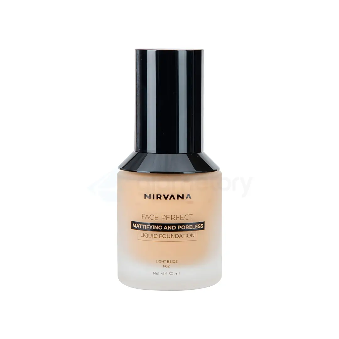 Nirvana Mattifying & Poreless Liquid Foundation Light Beige-30ml