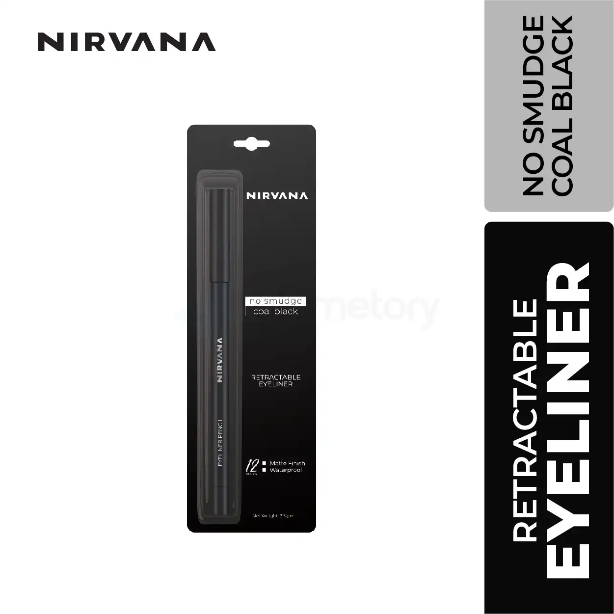 Nirvana No Smudge Retractable Eyeliner Coal Black thumbnail 4