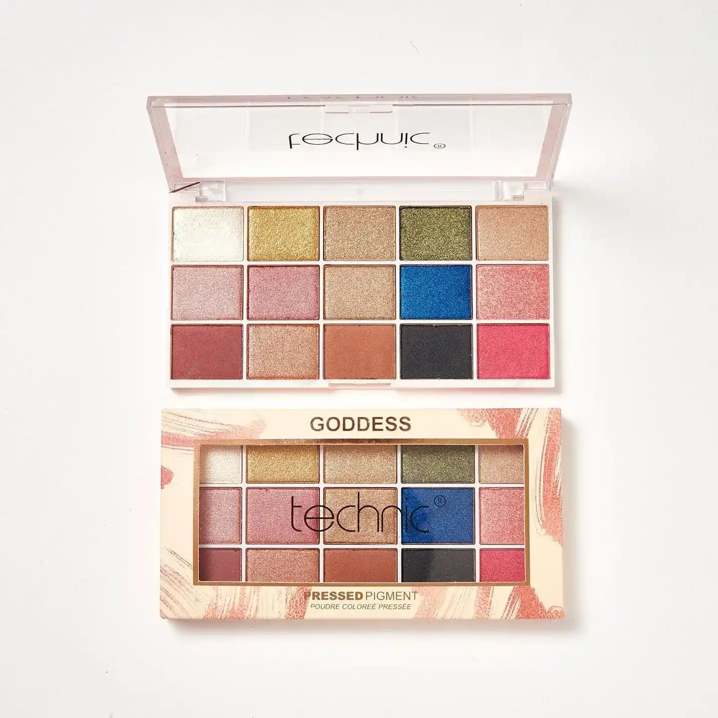 Technic 15 Color Pressed Pigment Palette-Goddess thumbnail 3