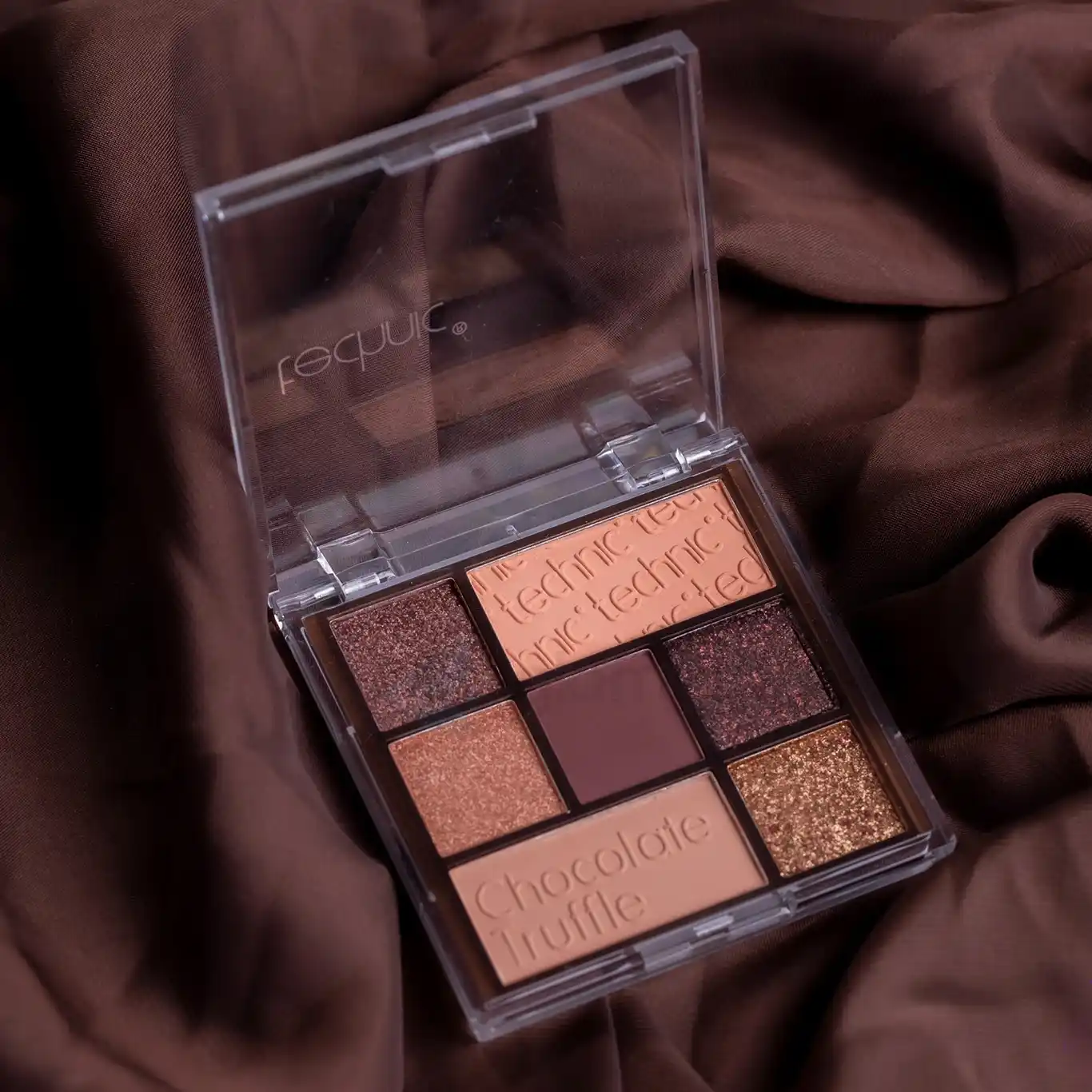 Technic 7 Color Pressed Pigment Palette-Chocolate Truffle