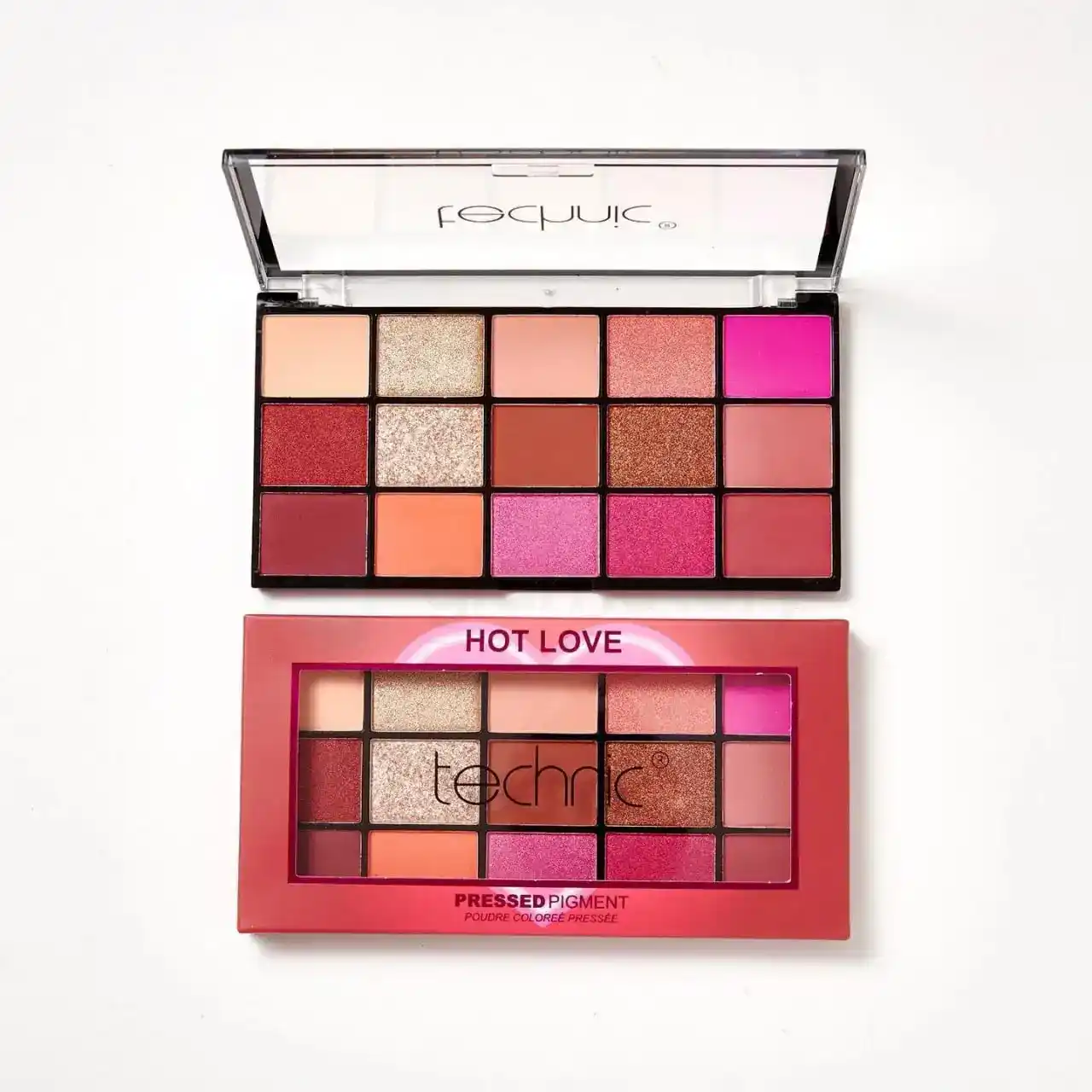 Technic 15 Color Pressed Pigment Palette-Hot Love thumbnail 3