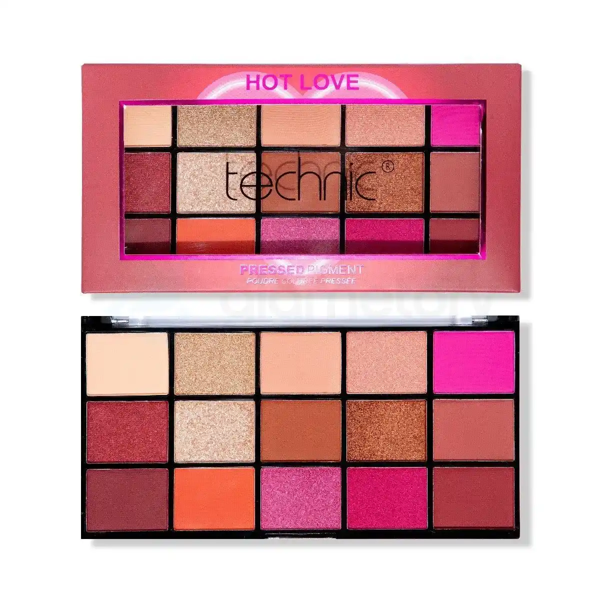 Technic 15 Color Pressed Pigment Palette-Hot Love thumbnail 5