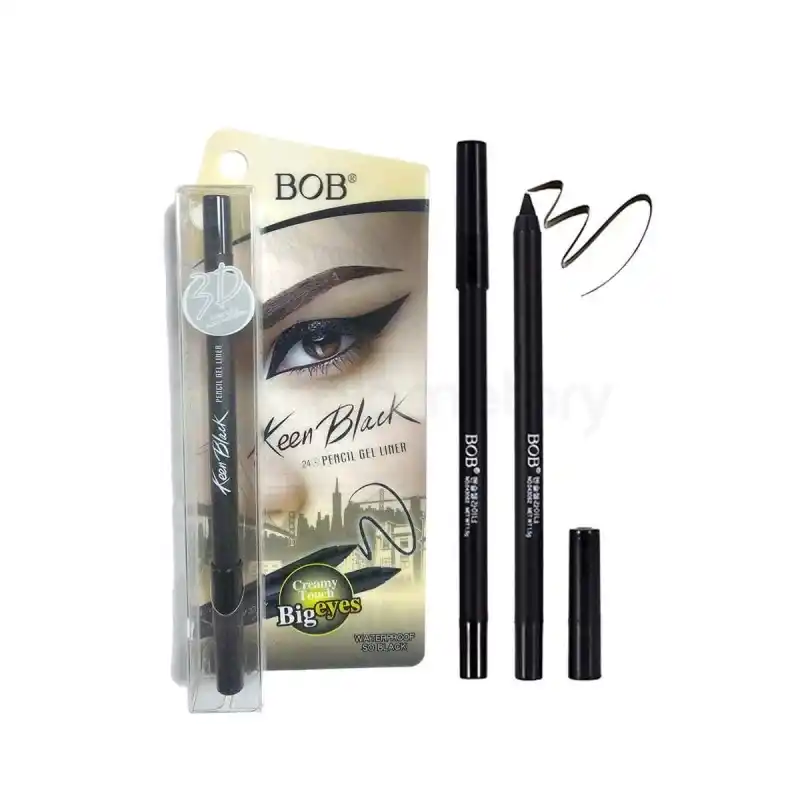 BOB Waterproof Pencil Gel Liner Kajal-Keen Black thumbnail 5