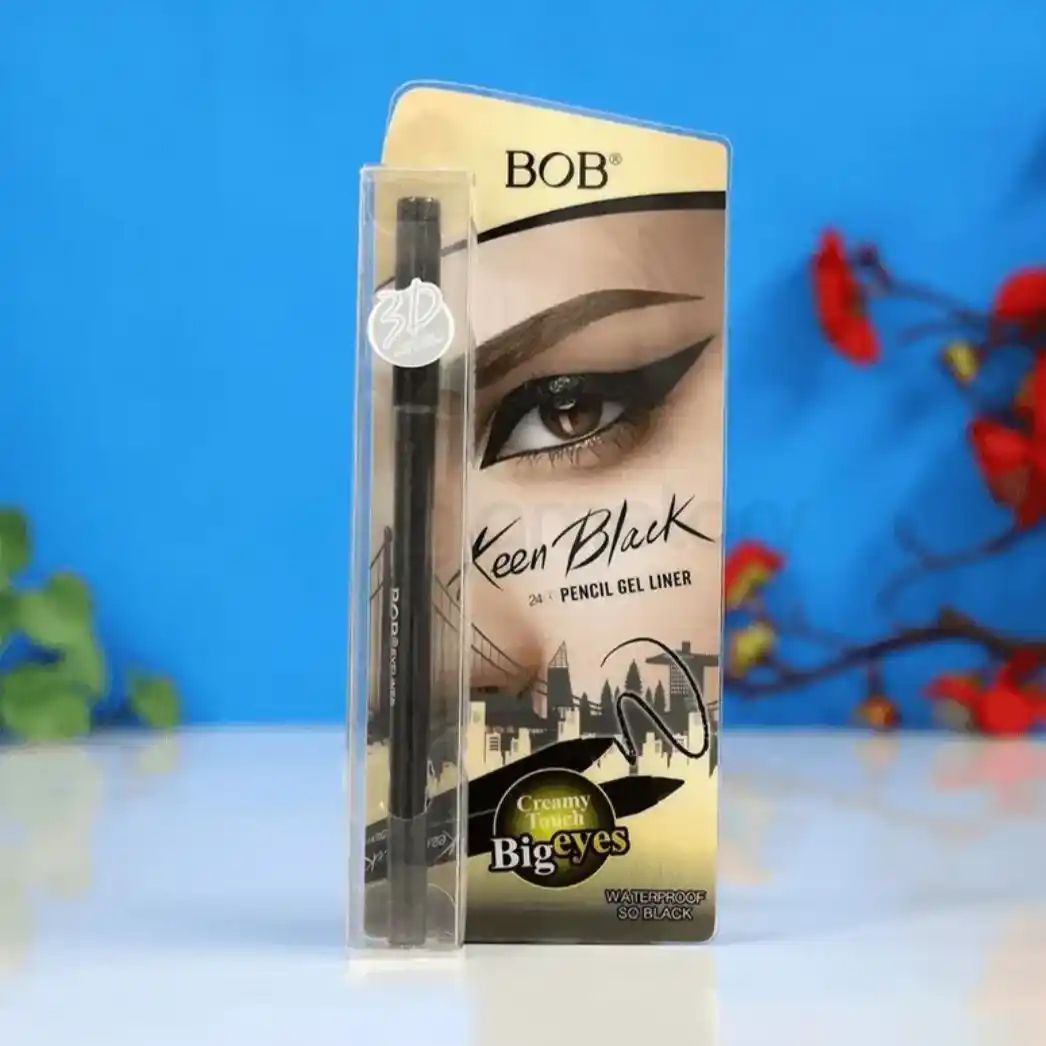 BOB Waterproof Pencil Gel Liner Kajal-Keen Black thumbnail 6