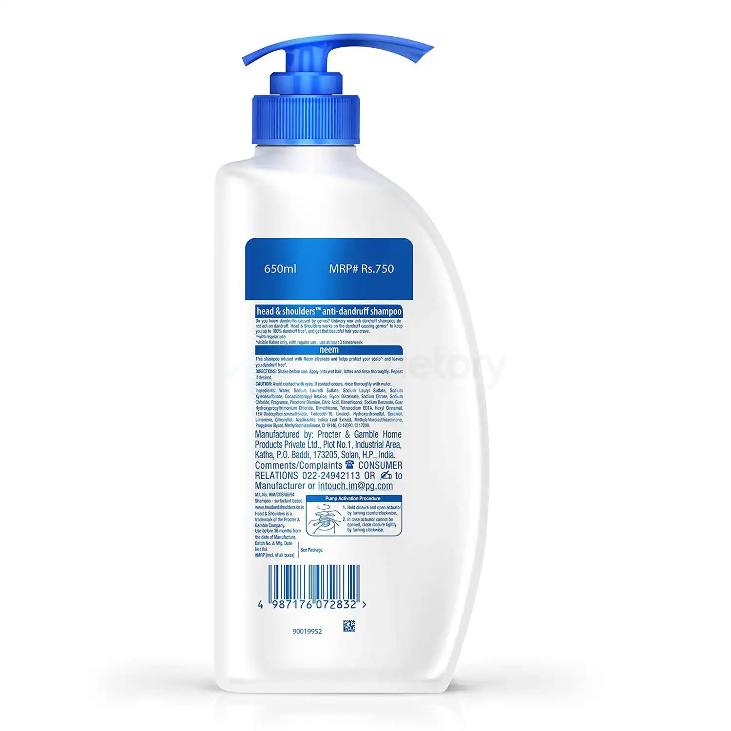 Head & Shoulders Anti Dandruff Shampoo Neem-650ml