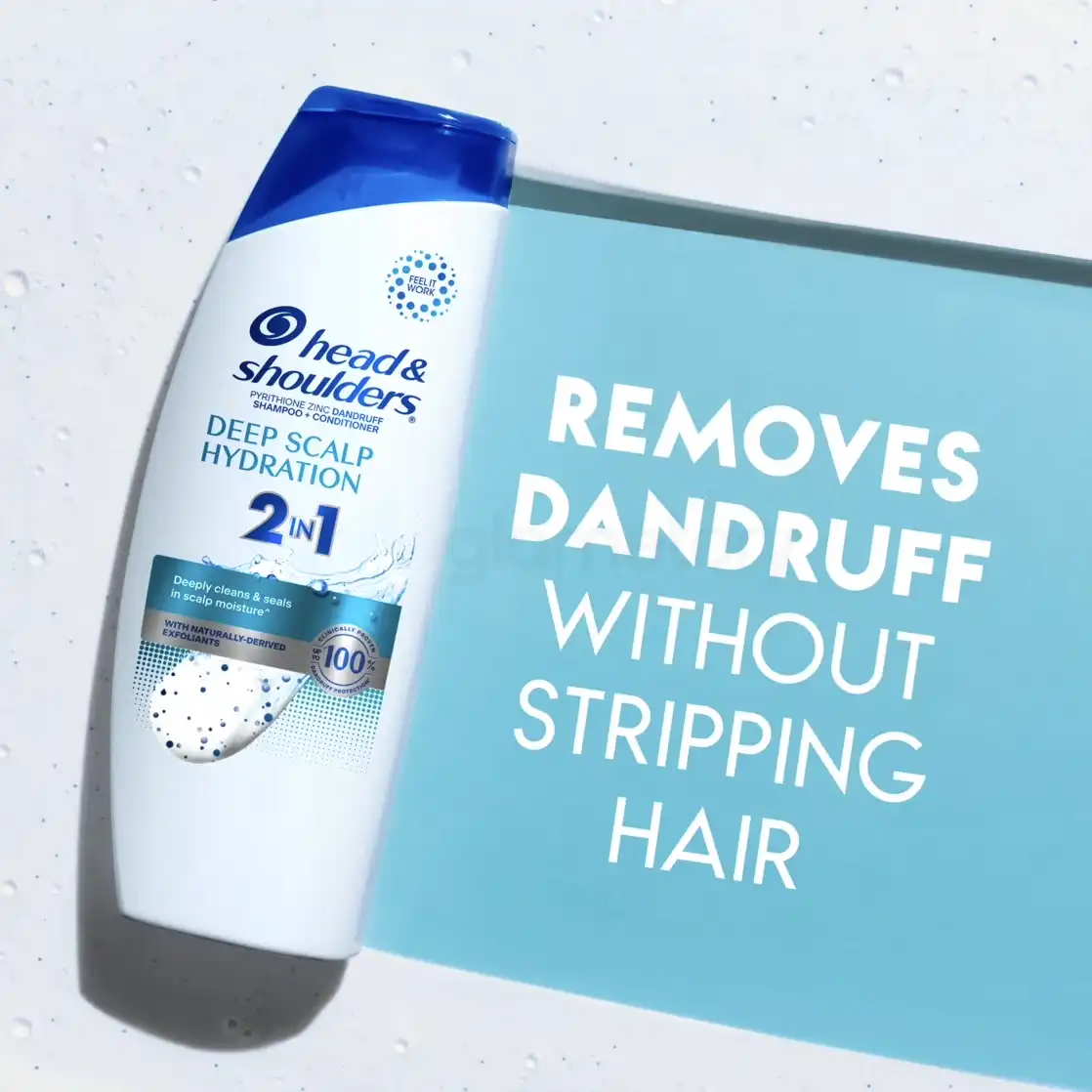Head & Shoulders 2 In 1 Anti Dandruff Shampoo+Conditioner Deep Scalp Hydration-370ml thumbnail 3