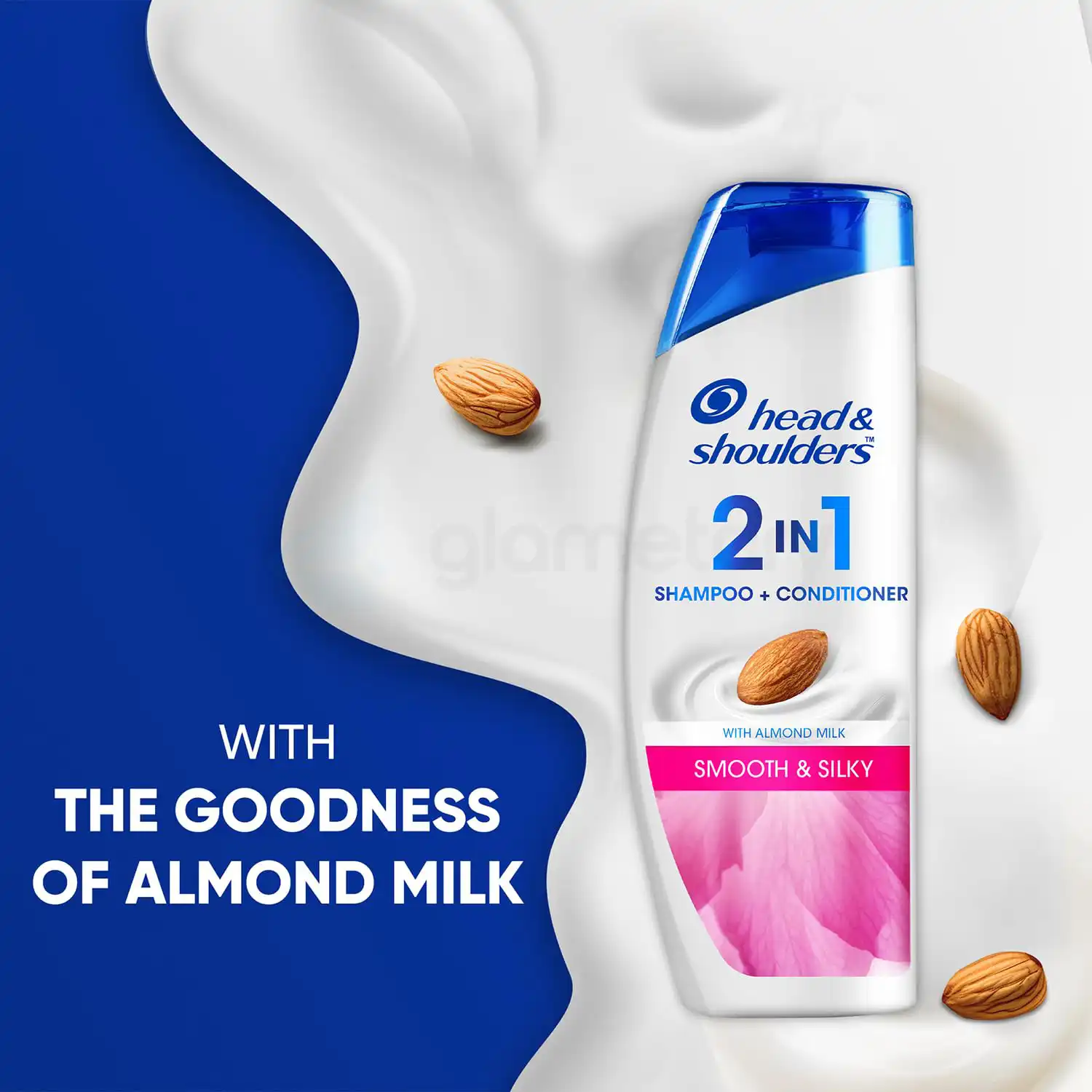 Head & Shoulders 2 In 1 Anti Dandruff Shampoo+Conditioner Smooth & Silky-370ml thumbnail 4