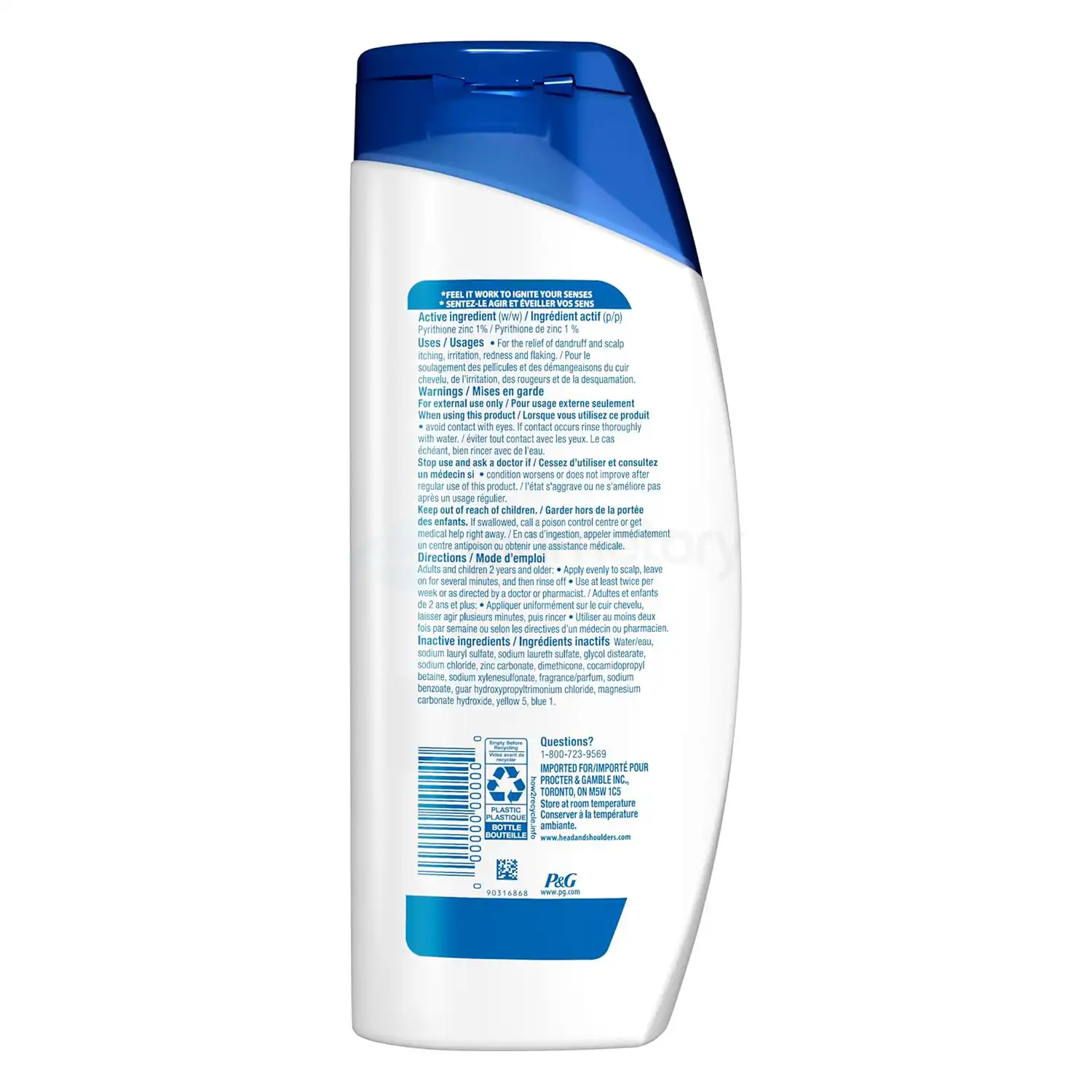 Head & Shoulders 2 In 1 Anti Dandruff Shampoo+Conditioner Green Apple-613ml thumbnail 3
