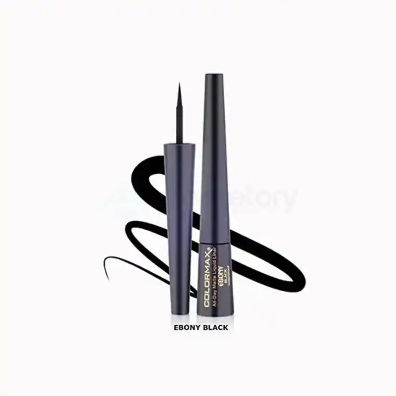 Color Max Ebony Waterproof All Day Matte Liquid Liner-Black