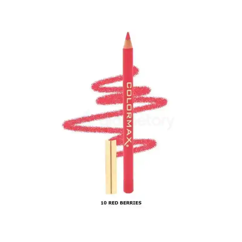 Color Max Satin Glide Lip Liner Pencil-10 Red Berries thumbnail 3