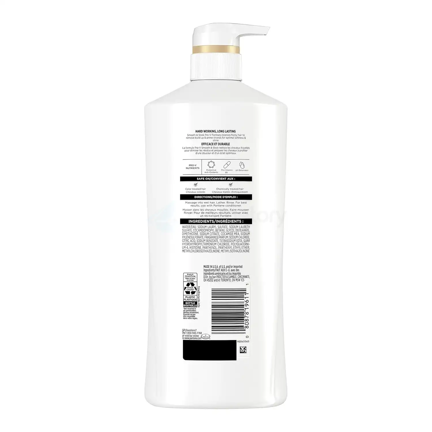 Pantene Pro V Smooth & Sleek Shampoo-820ml