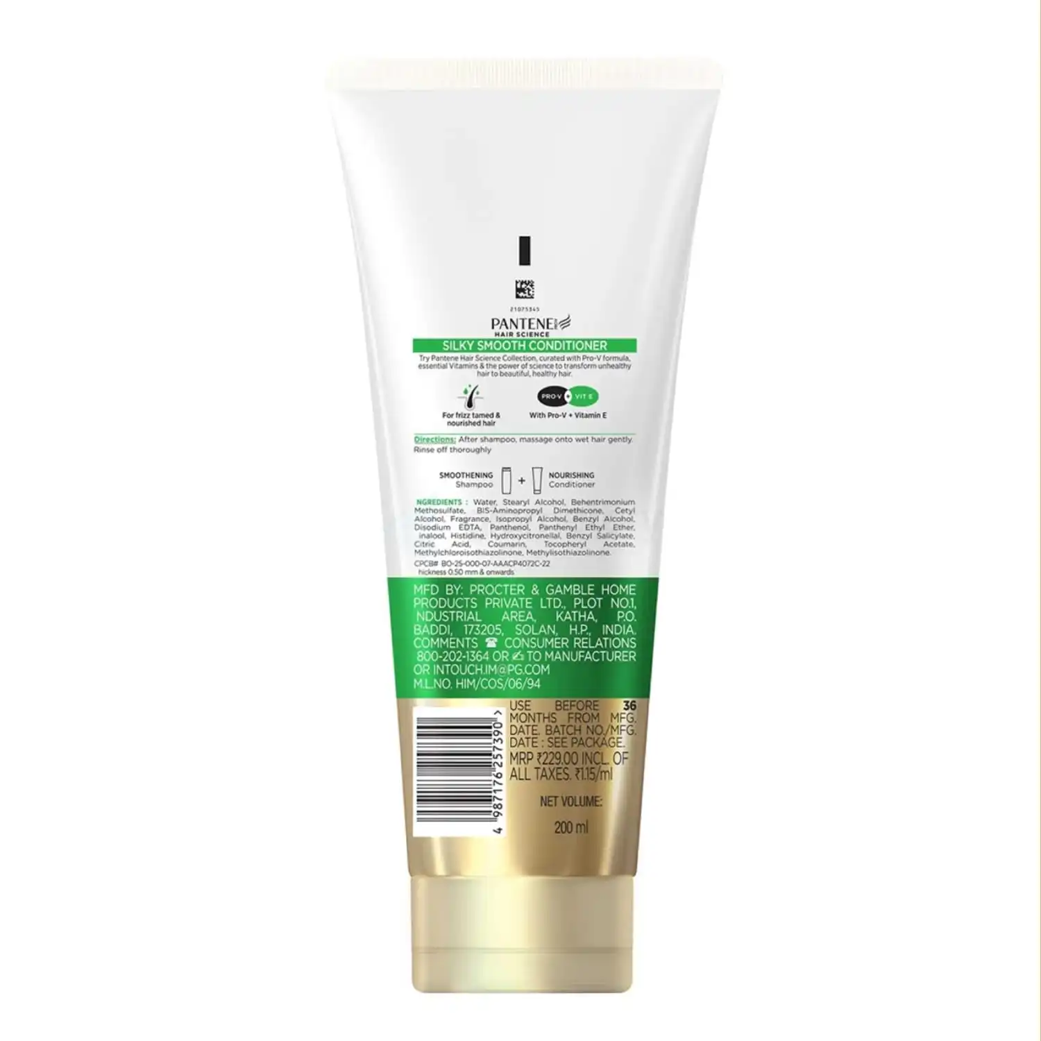 Pantene Hair Science Silky Smooth Conditioner-200ml