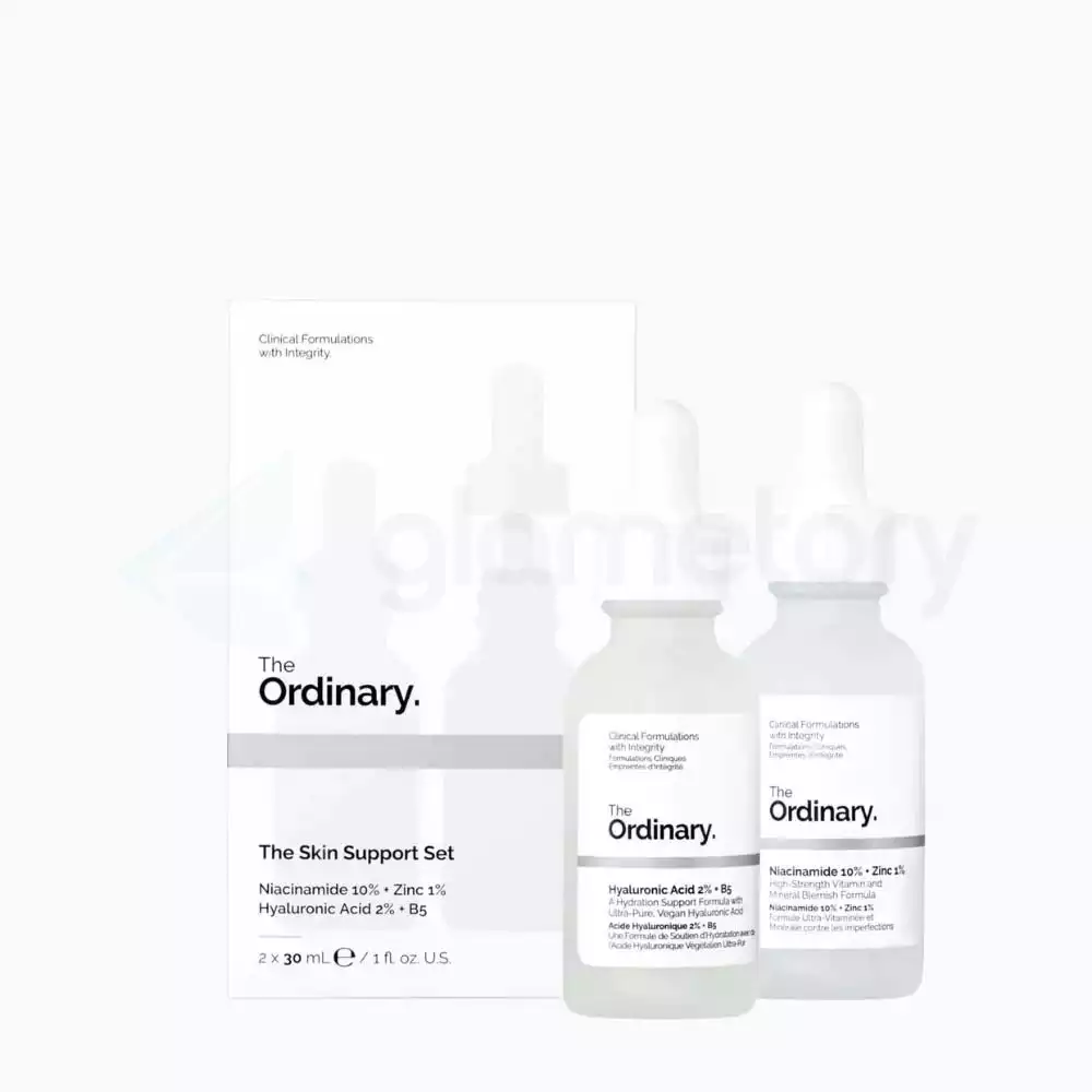 The Ordinary Skin Support Set Niacinamide 10% + Zinc 1% & Hyaluronic Acid 2% + B5