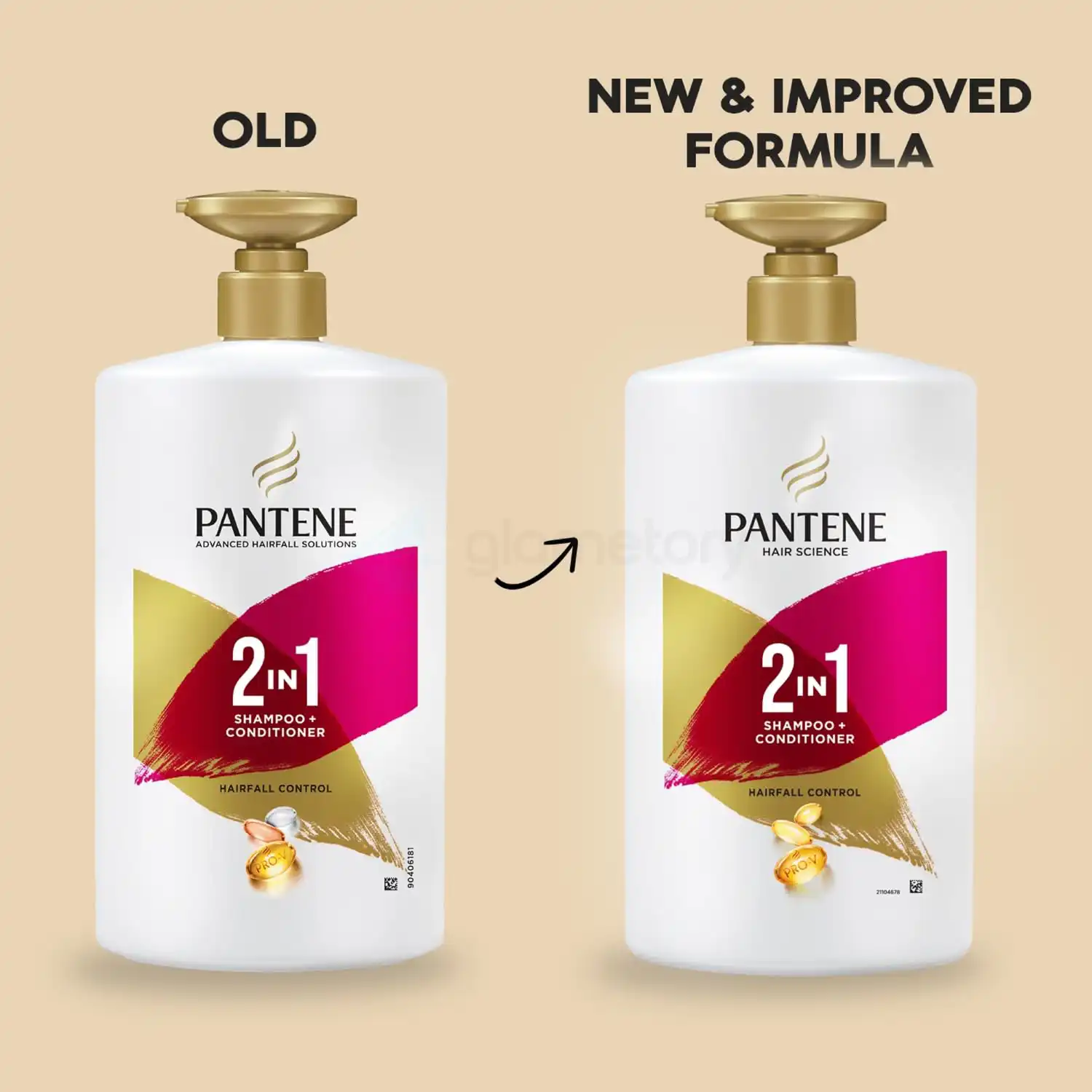 Pantene Hairfall Control 2 In 1 Shampoo+Conditioner-1L thumbnail 3