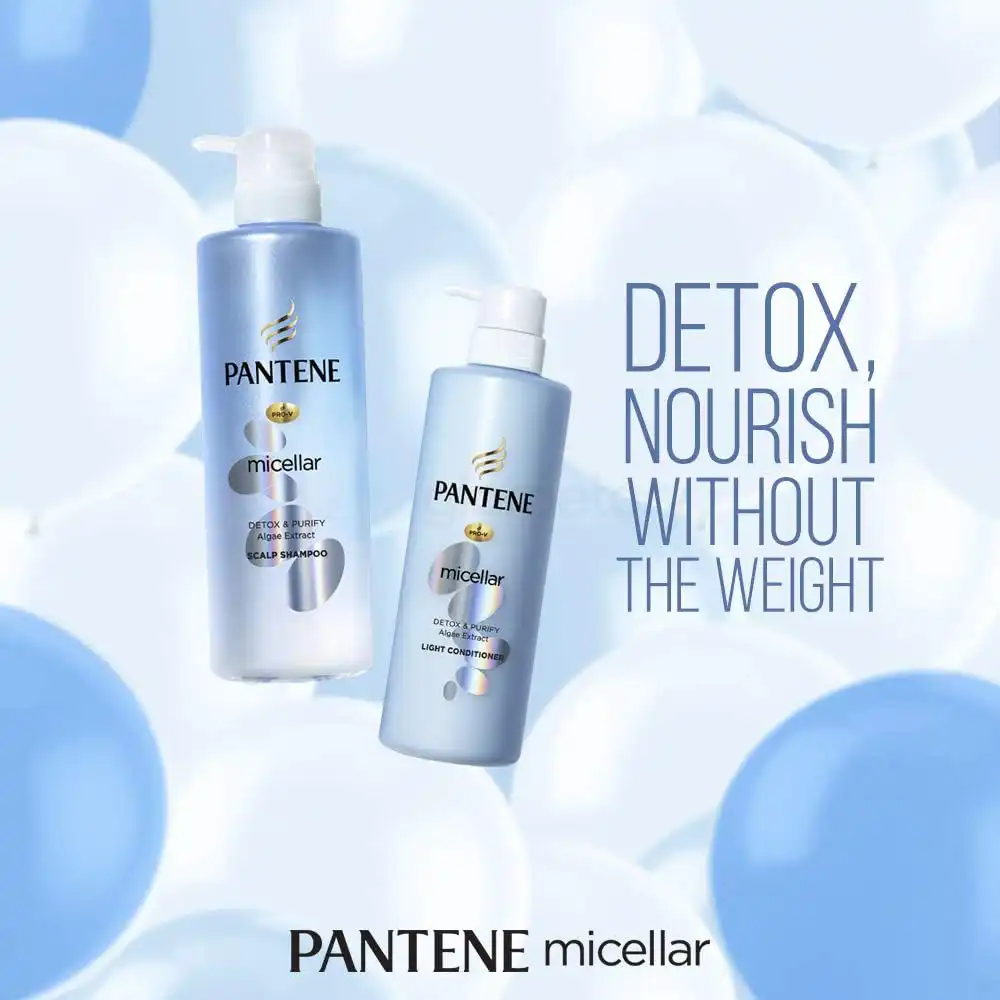 Pantene Micellar Detox & Purify Shampoo-530ml thumbnail 4