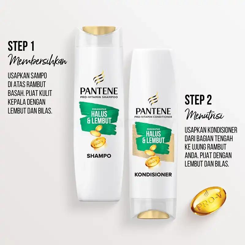 Pantene Pro Vitamin Halus and Lembut Conditioner-290ml thumbnail 4
