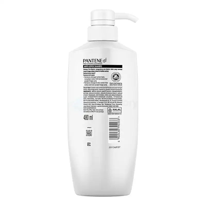 Pantene Pro Vitamin Anti Lepek Shampoo-480ml