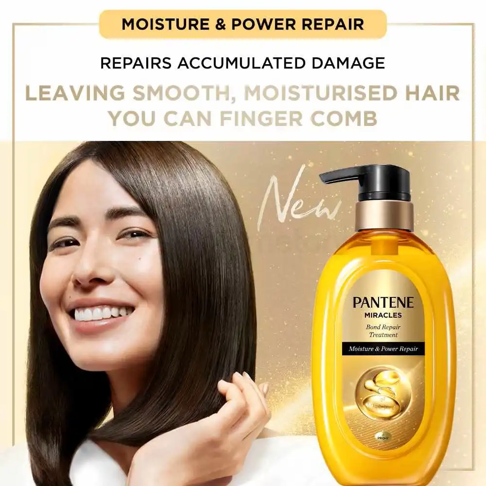 Pantene Miracles Bond Repair Treatment Moisture & Power Repair-440g thumbnail 3