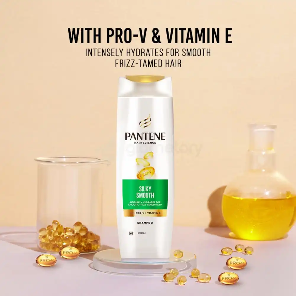 Pantene Hair Science Silky Smooth Shampoo-340ml thumbnail 4