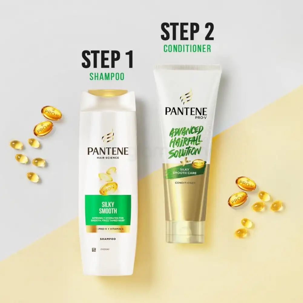 Pantene Hair Science Silky Smooth Shampoo-340ml thumbnail 5