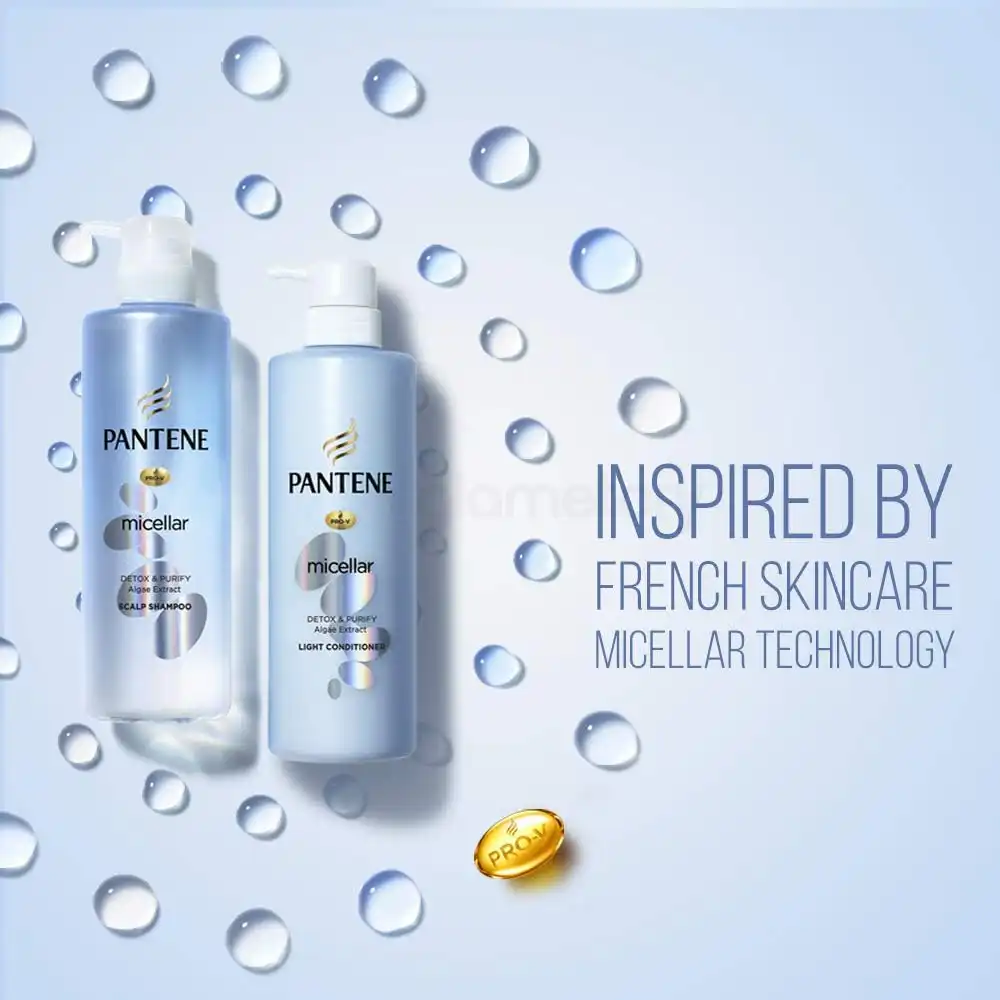 Pantene Pro-V Micellar Detox & Purify Light Conditioner-530ml thumbnail 5