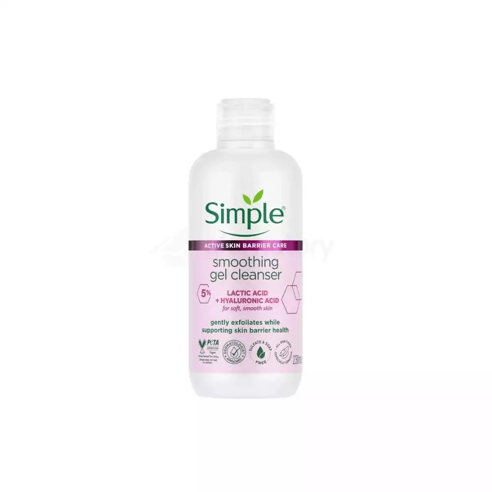 Simple Smoothing Gel Cleanser 5% Lactic + Hyaluronic Acid-230ml