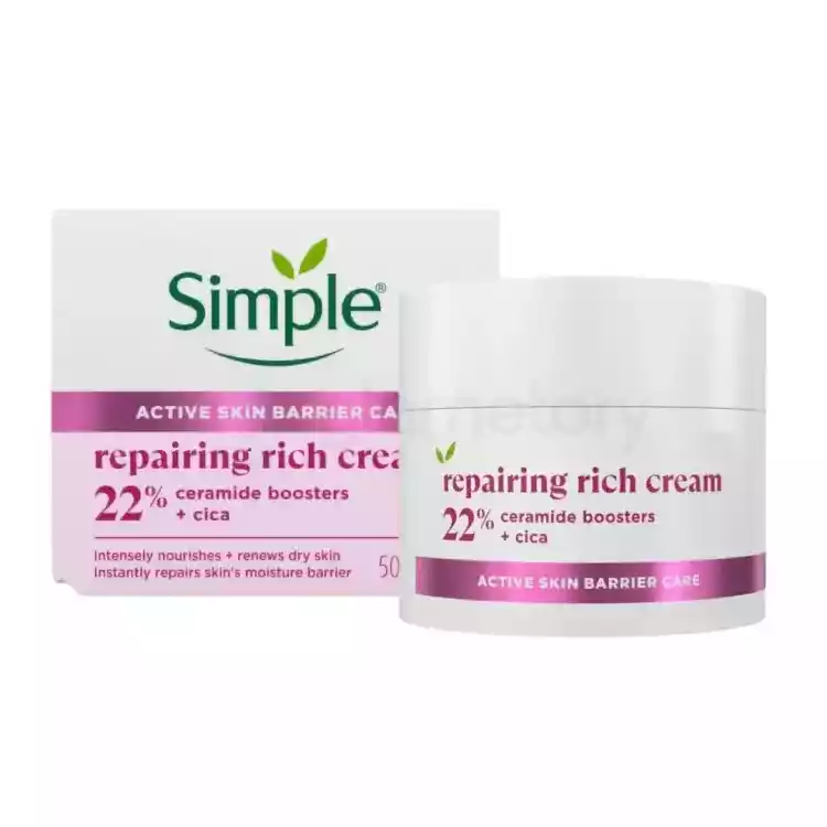 Simple Repairing Rich Cream 22% Ceramide Boosters + Cica 50ml