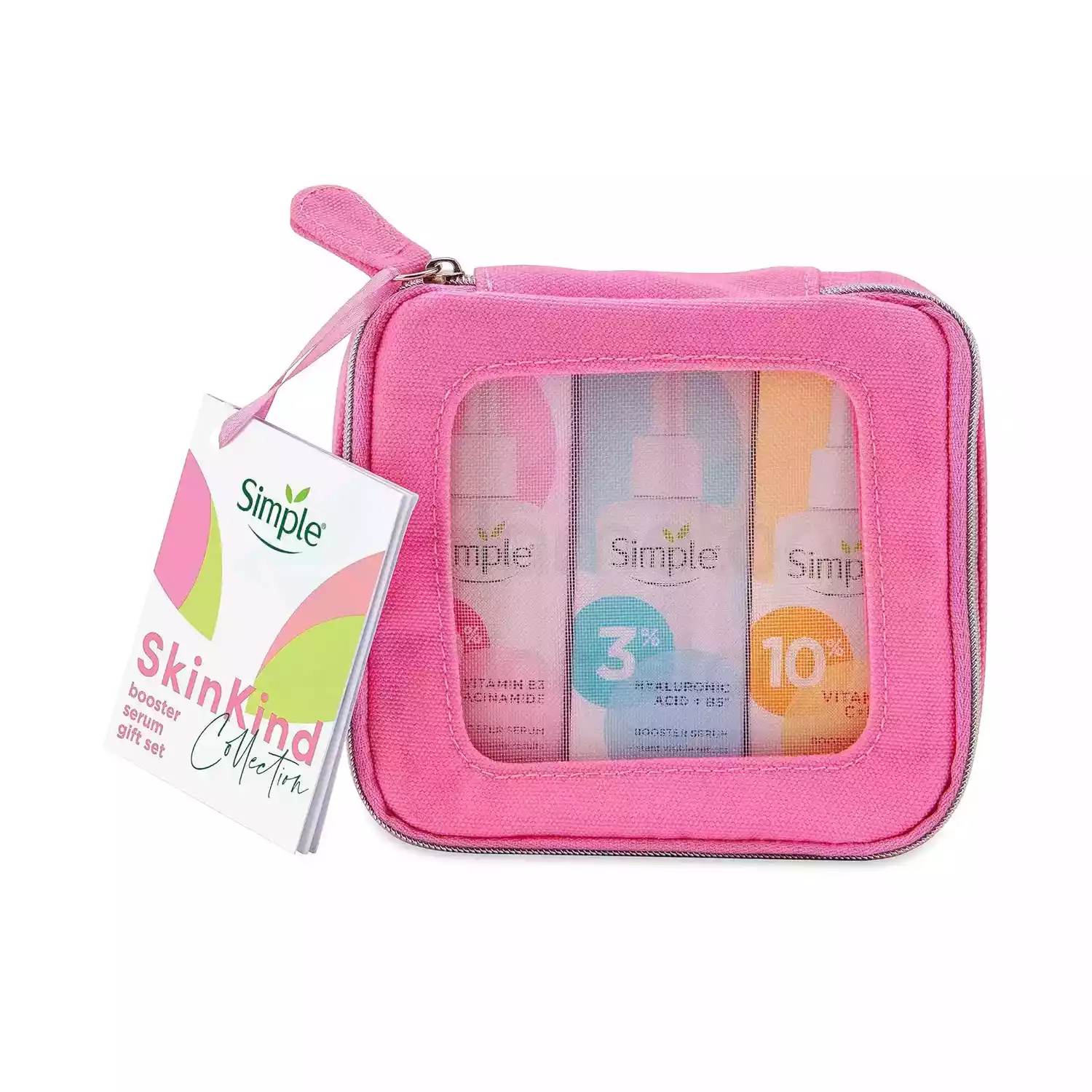 Simple Skin Kind Collection Booster Serum Gift Set 3% Hyaluronic Acid+B5, 10% VitaminC+E+F & 10% Vitamin B3 Niacinamide