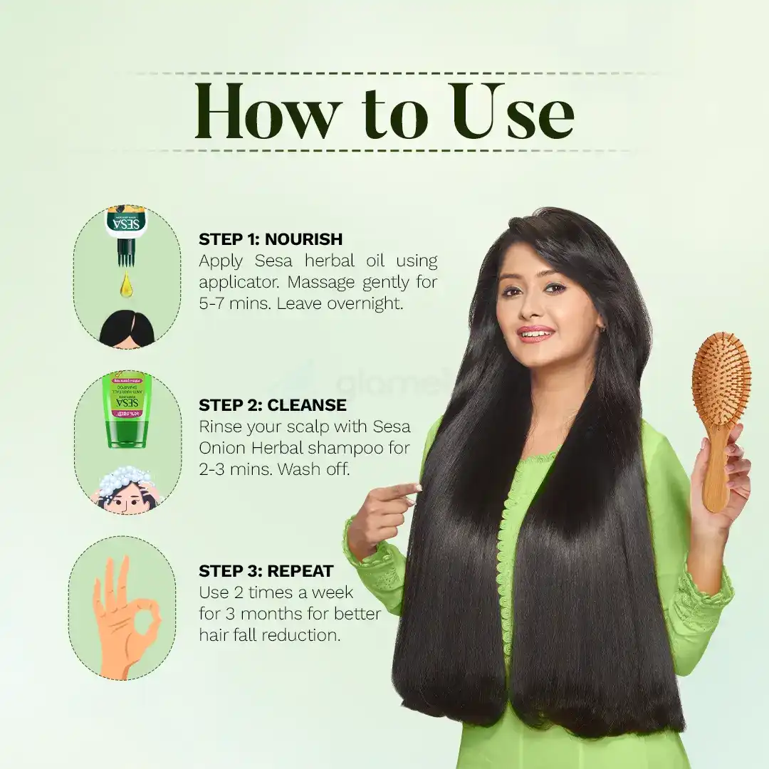 Sesa Herbal Care Anti-Hair Fall Shampoo-100ml thumbnail 5