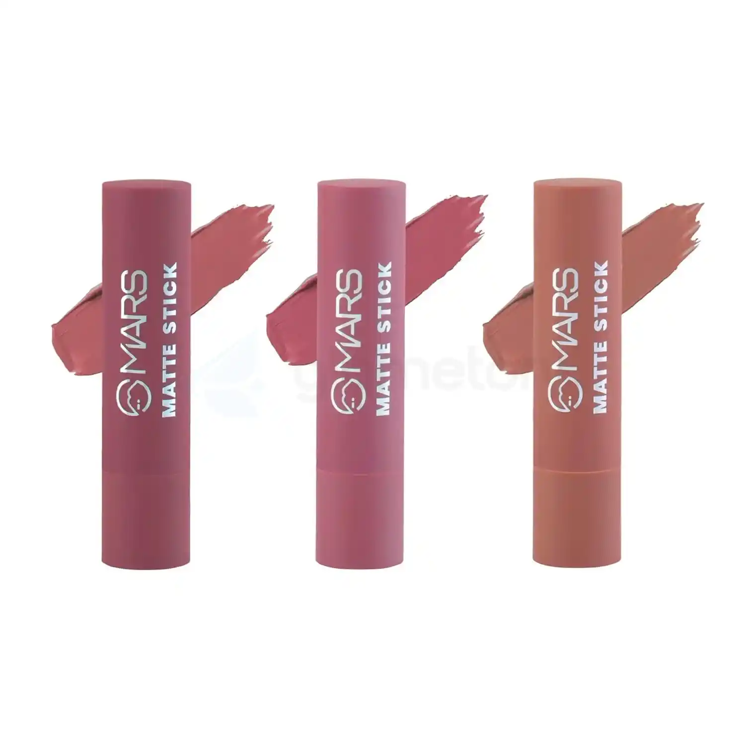 MARS 3 Matte Box Lipsticks Set-02 Peaches & Nudes thumbnail 4