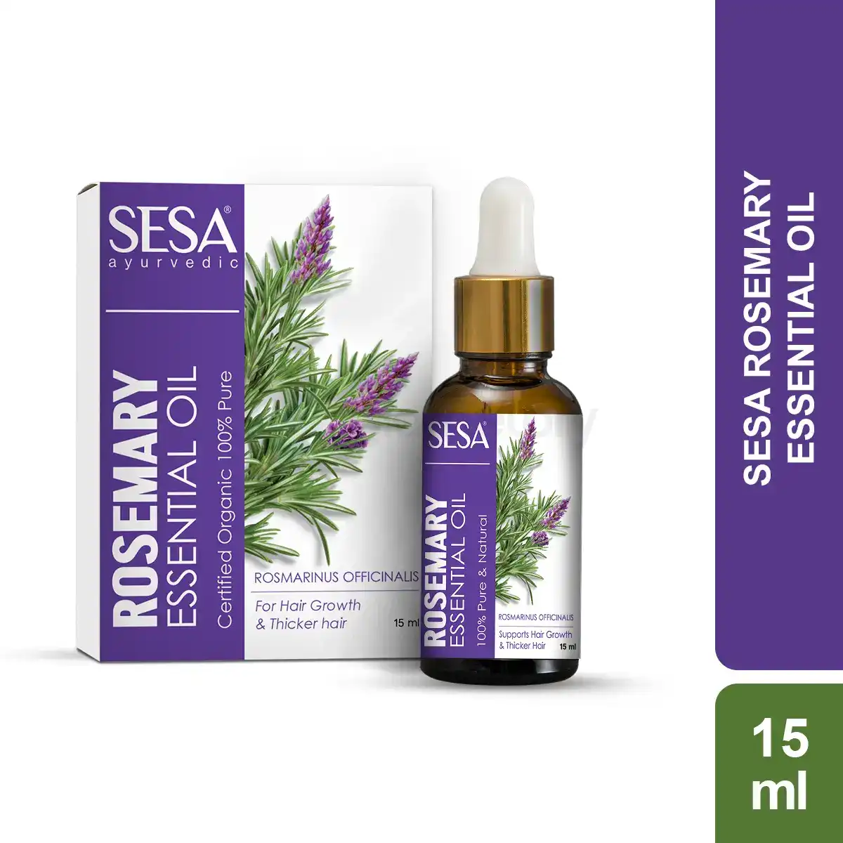 Sesa Ayurvedic Rosemary Essential Oil-15ml thumbnail 4