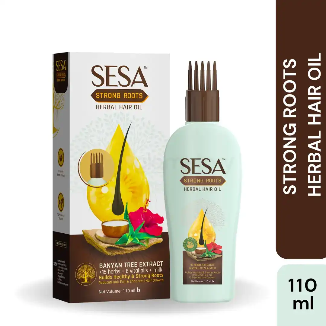Sesa Strong Roots Herbal Hair Oil-110ml & Get 1 Free