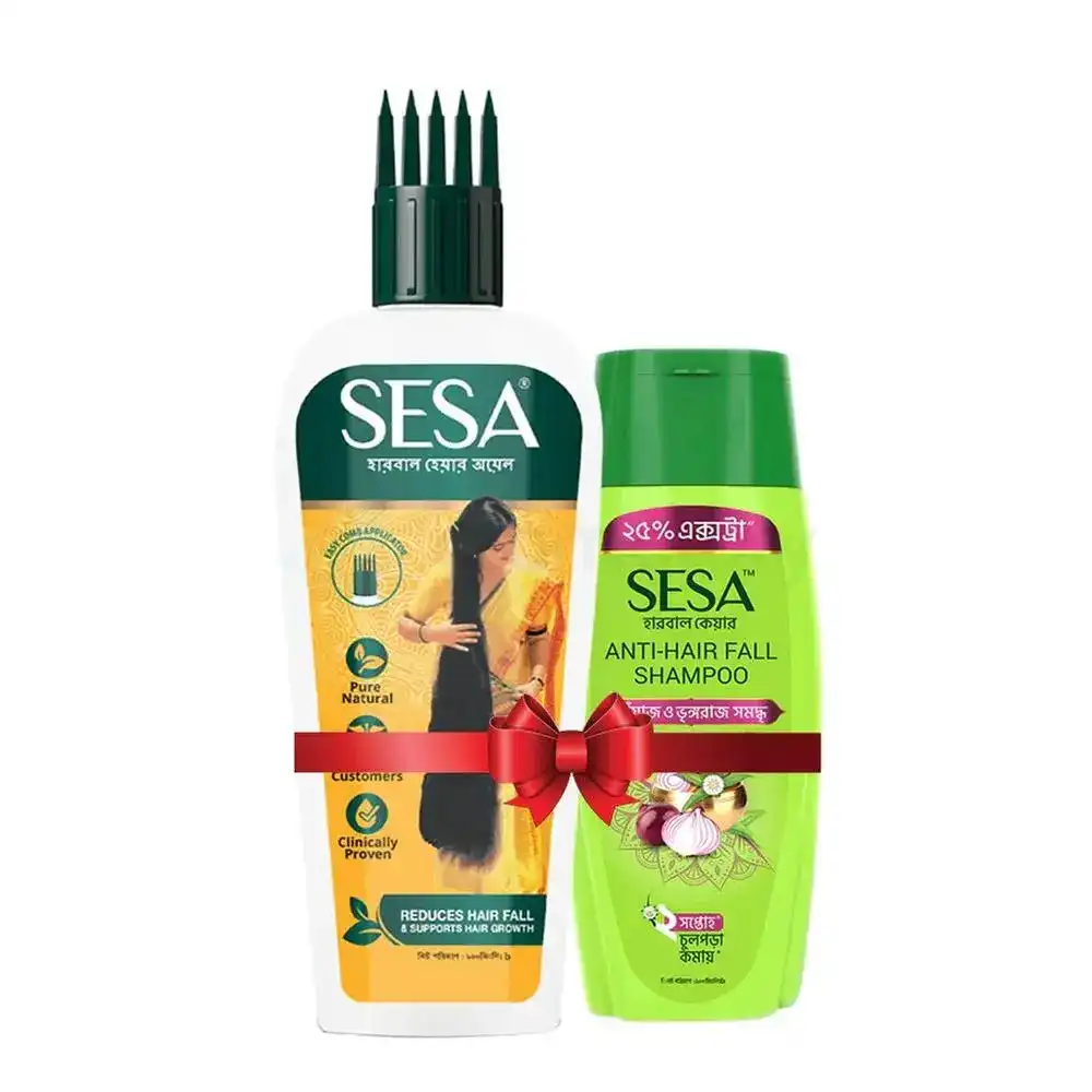 Buy Sesa Herbal Hair Oil-200ml & Get Sesa 50ml Anti-Hair Fall Shampoo Free