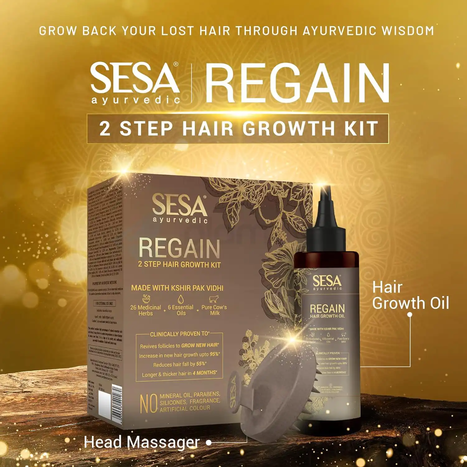 Sesa Regain Herbal Hair Oil-100ml thumbnail 3
