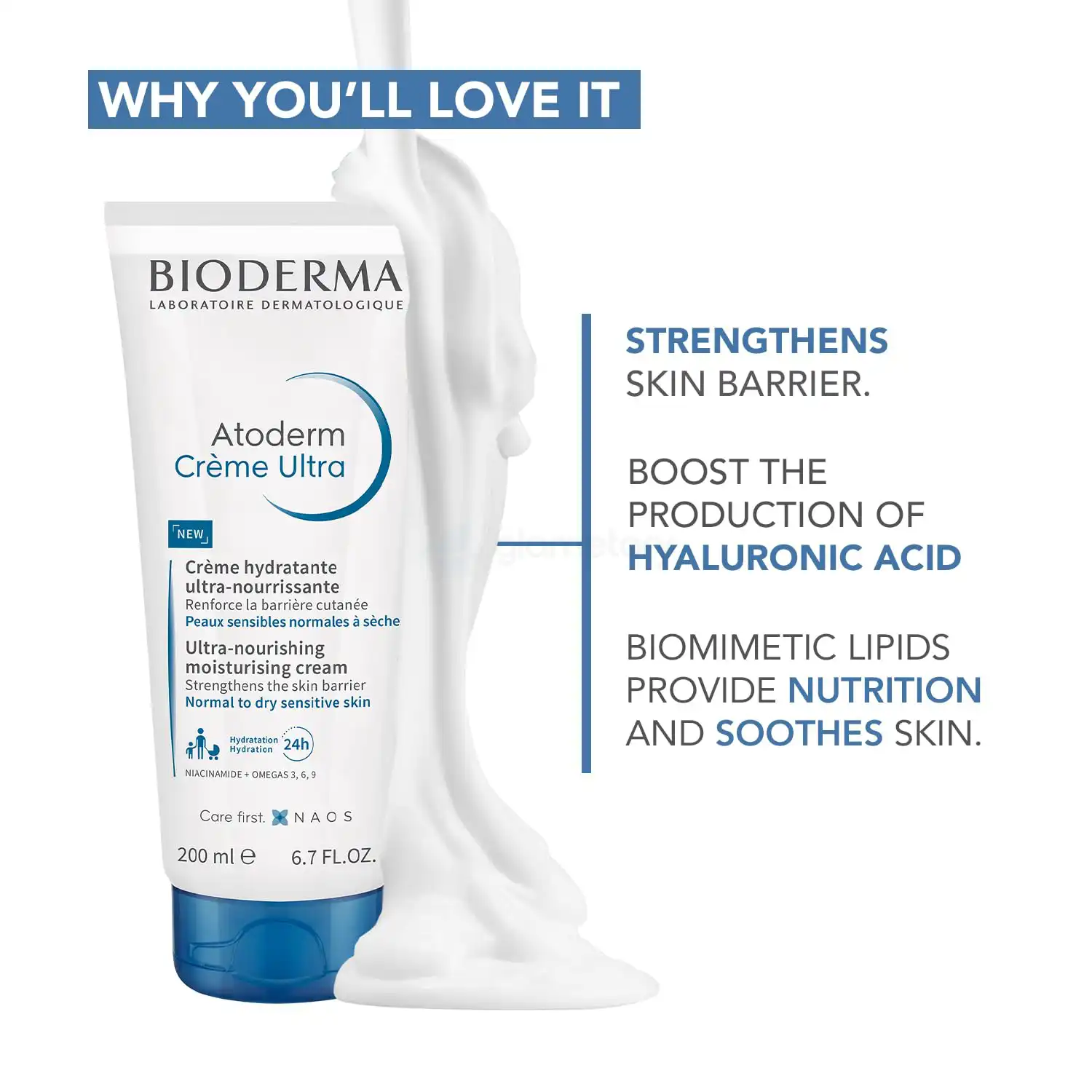 Bioderma Atoderm Creme Ultra Moisturising Cream-200ml thumbnail 4